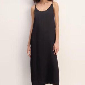 Everlane Japanese GoWeave Slip dress in black, size 2, NWT